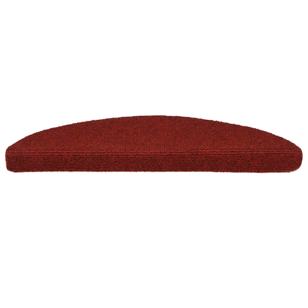 Trapmatten Zelfklevend 15 stuks 56x17x3 cm Bordeaux Rood Halfrond is nu te koop bij PeponiXL, paradijselijk wonen!