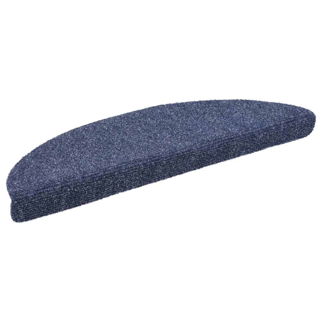 Trapmatten Zelfklevend 15 stuks 56x17x3 cm Blauw Halfrond is nu te koop bij PeponiXL, paradijselijk wonen!