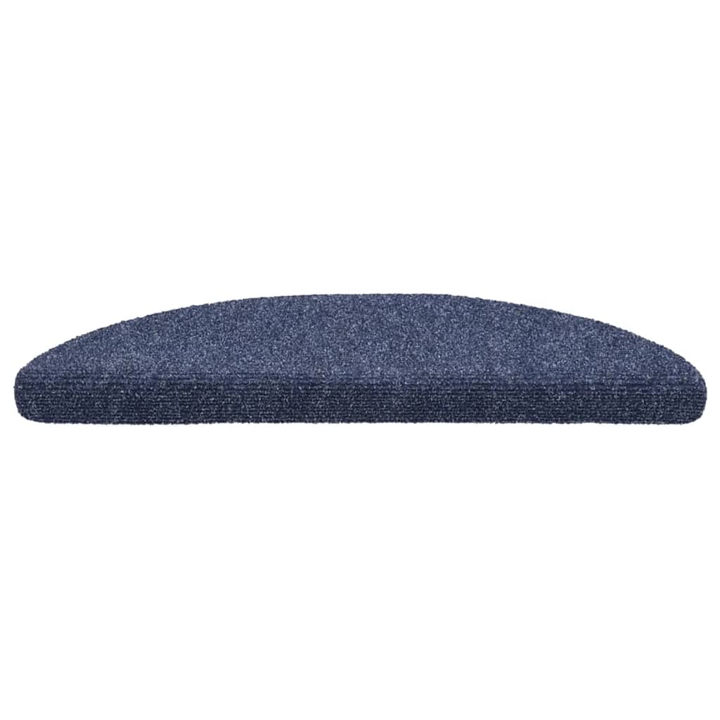 Trapmatten Zelfklevend 15 stuks 56x17x3 cm Blauw Halfrond is nu te koop bij PeponiXL, paradijselijk wonen!