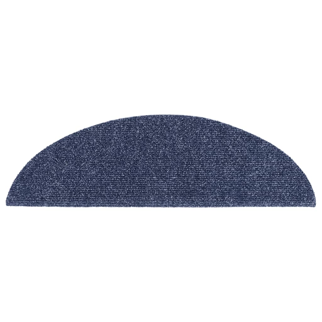 Trapmatten Zelfklevend 15 stuks 56x17x3 cm Blauw Halfrond is nu te koop bij PeponiXL, paradijselijk wonen!
