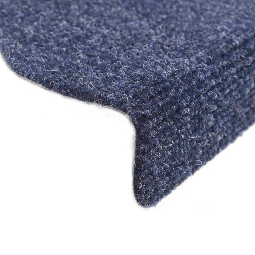 Trapmatten Zelfklevend 15 stuks 65x21x4 cm Blauw Halfrond Groot is nu te koop bij PeponiXL, paradijselijk wonen!