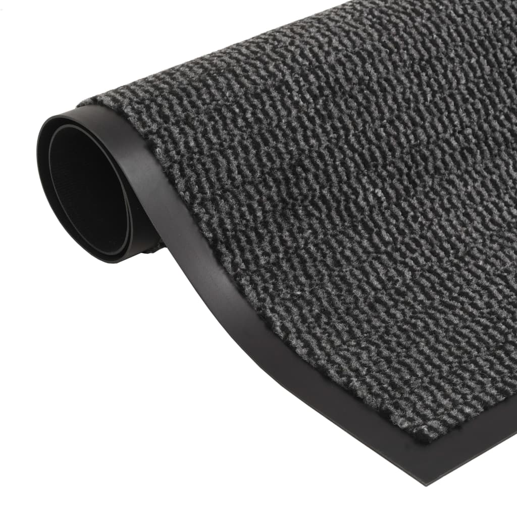Droogloopmat rechthoekig getuft 80x120 cm antraciet is nu te koop bij PeponiXL, paradijselijk wonen!