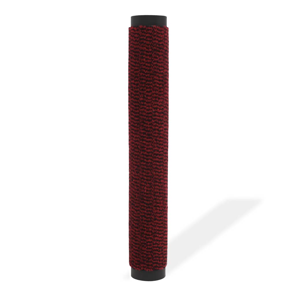 Droogloopmat rechthoekig getuft 90x150 cm rood is nu te koop bij PeponiXL, paradijselijk wonen!