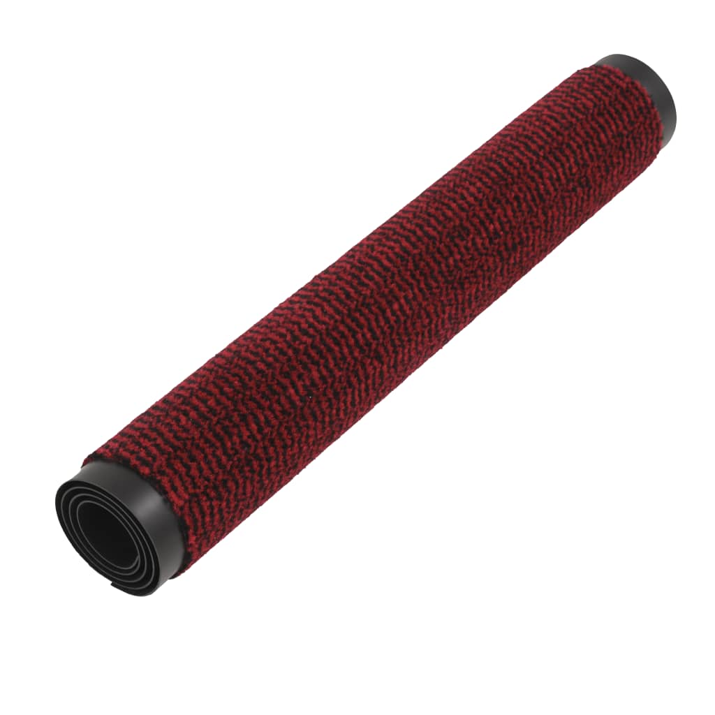 Droogloopmat rechthoekig getuft 90x150 cm rood is nu te koop bij PeponiXL, paradijselijk wonen!