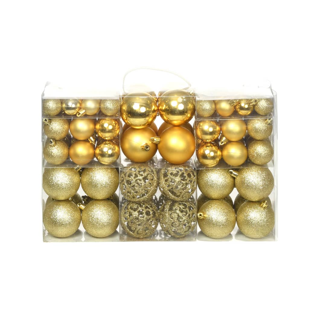 100-delige Kerstballenset 3/4/6 cm goudkleurig is nu te koop bij PeponiXL, paradijselijk wonen!