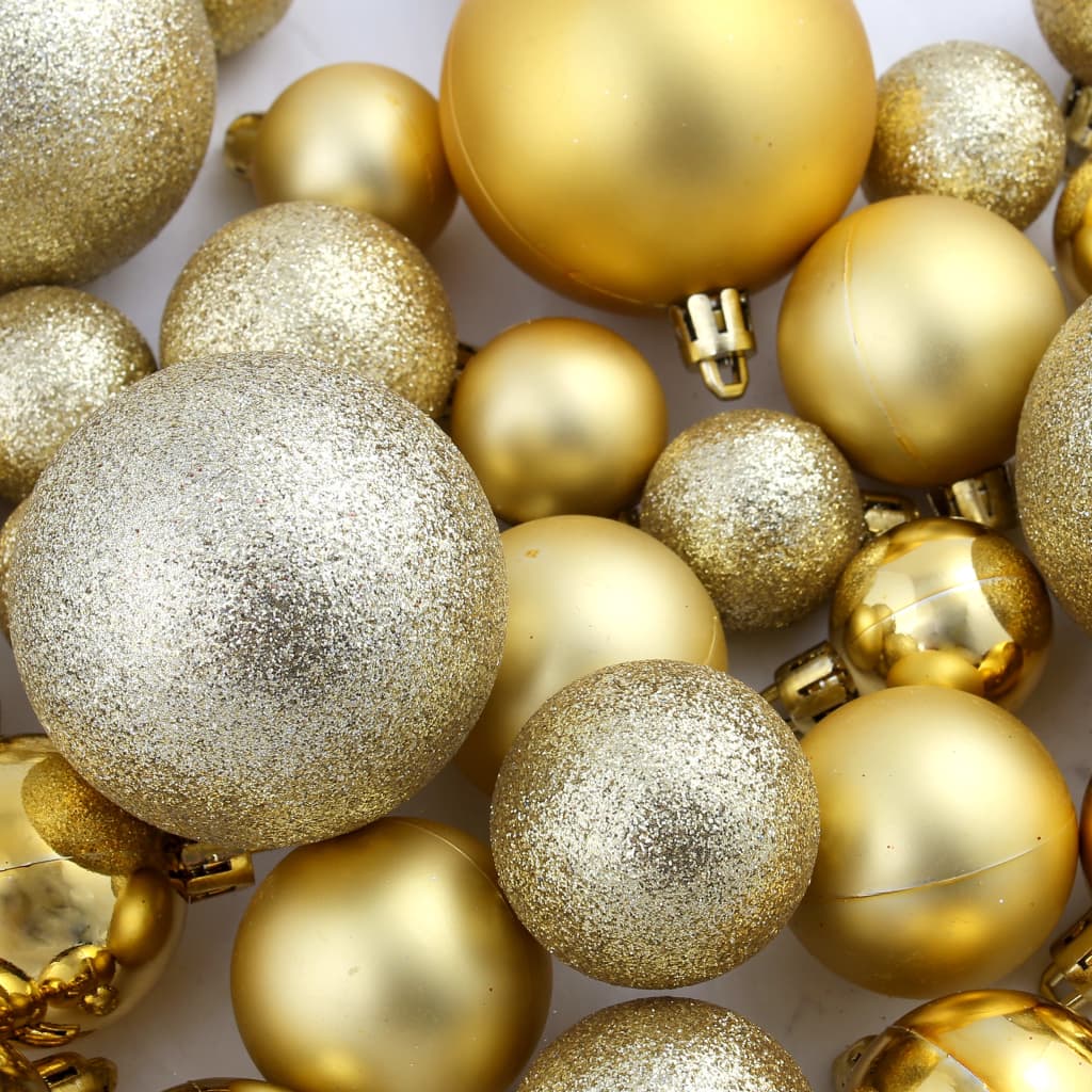 100-delige Kerstballenset 3/4/6 cm goudkleurig is nu te koop bij PeponiXL, paradijselijk wonen!