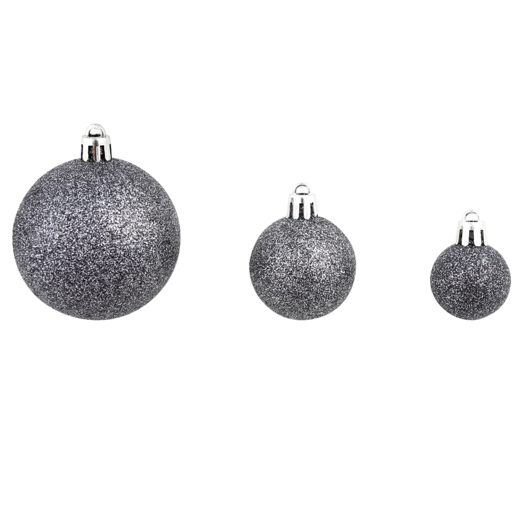 100-delige Kerstballenset 3/4/6 cm wit/grijs is nu te koop bij PeponiXL, paradijselijk wonen!