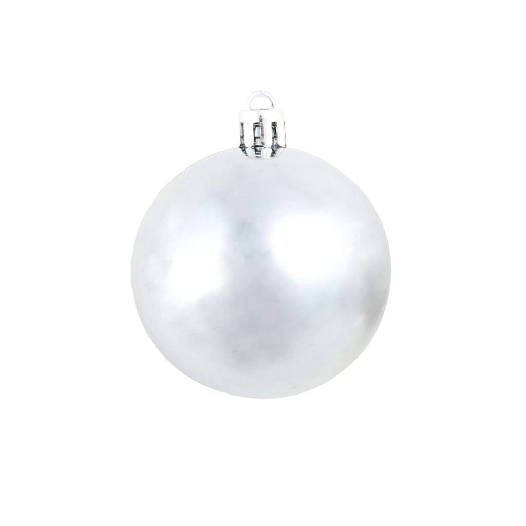 100-delige Kerstballenset 3/4/6 cm wit/grijs is nu te koop bij PeponiXL, paradijselijk wonen!