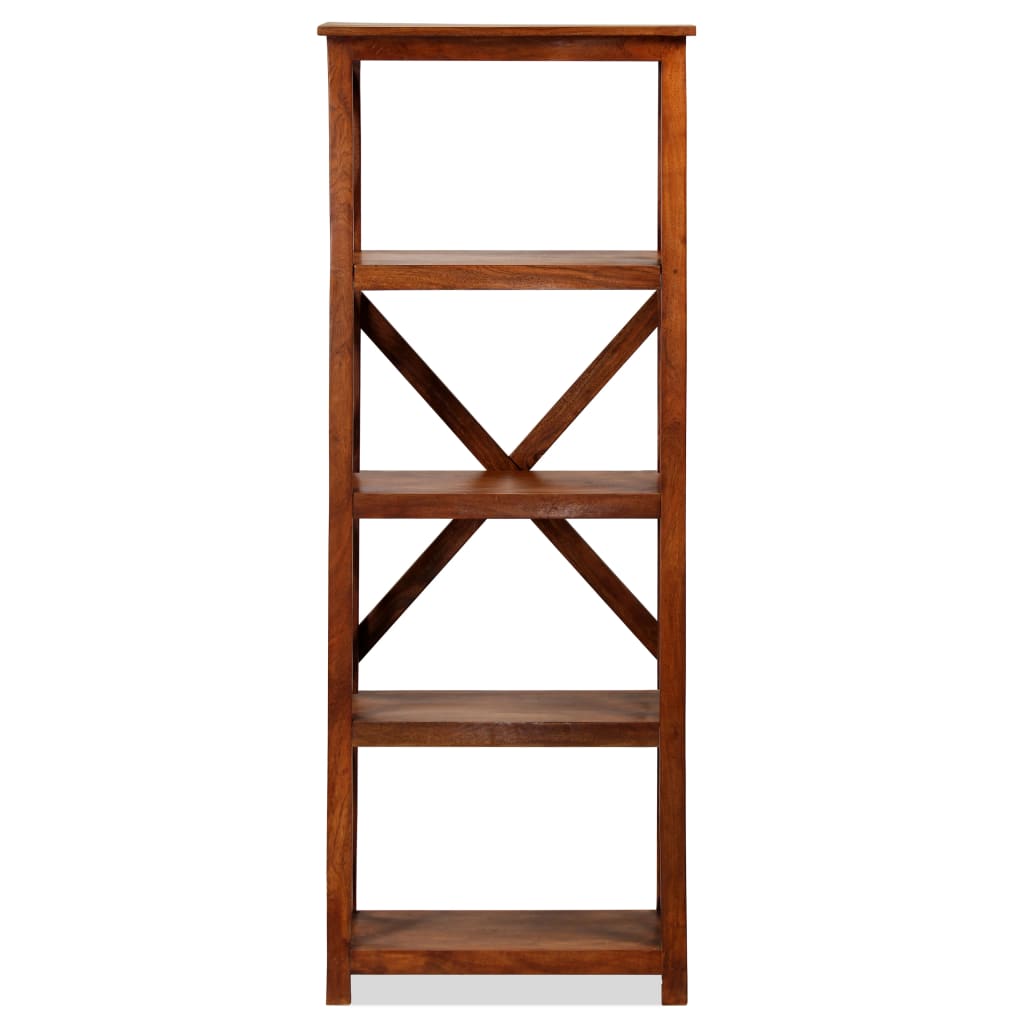 Boekenkast 60x30x160 cm acaciahout met honingafwerking is nu te koop bij PeponiXL, paradijselijk wonen!