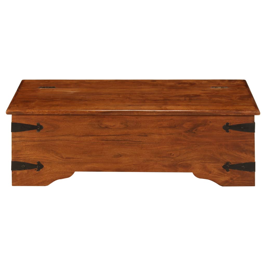 Salontafel 110x55x35 cm massief acaciahout met honingafwerking is nu te koop bij PeponiXL, paradijselijk wonen!