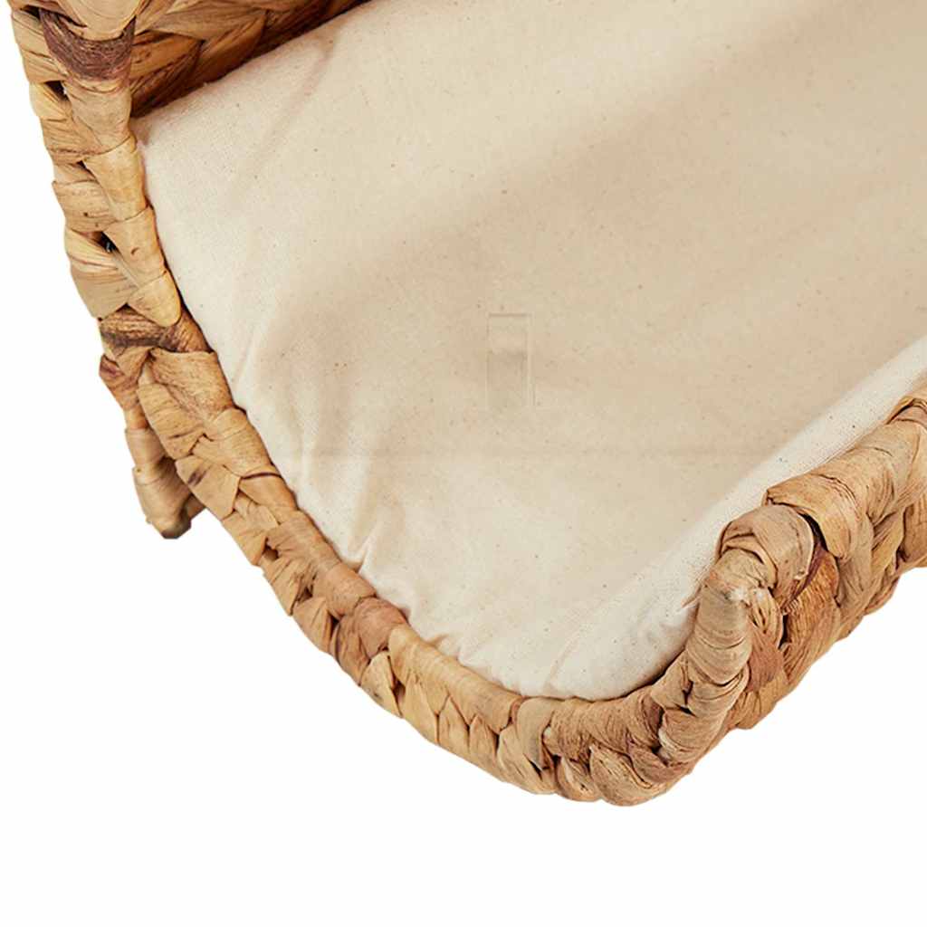Kattenbed met kussen 37x20x20 cm waterhyacint is nu te koop bij PeponiXL, paradijselijk wonen!