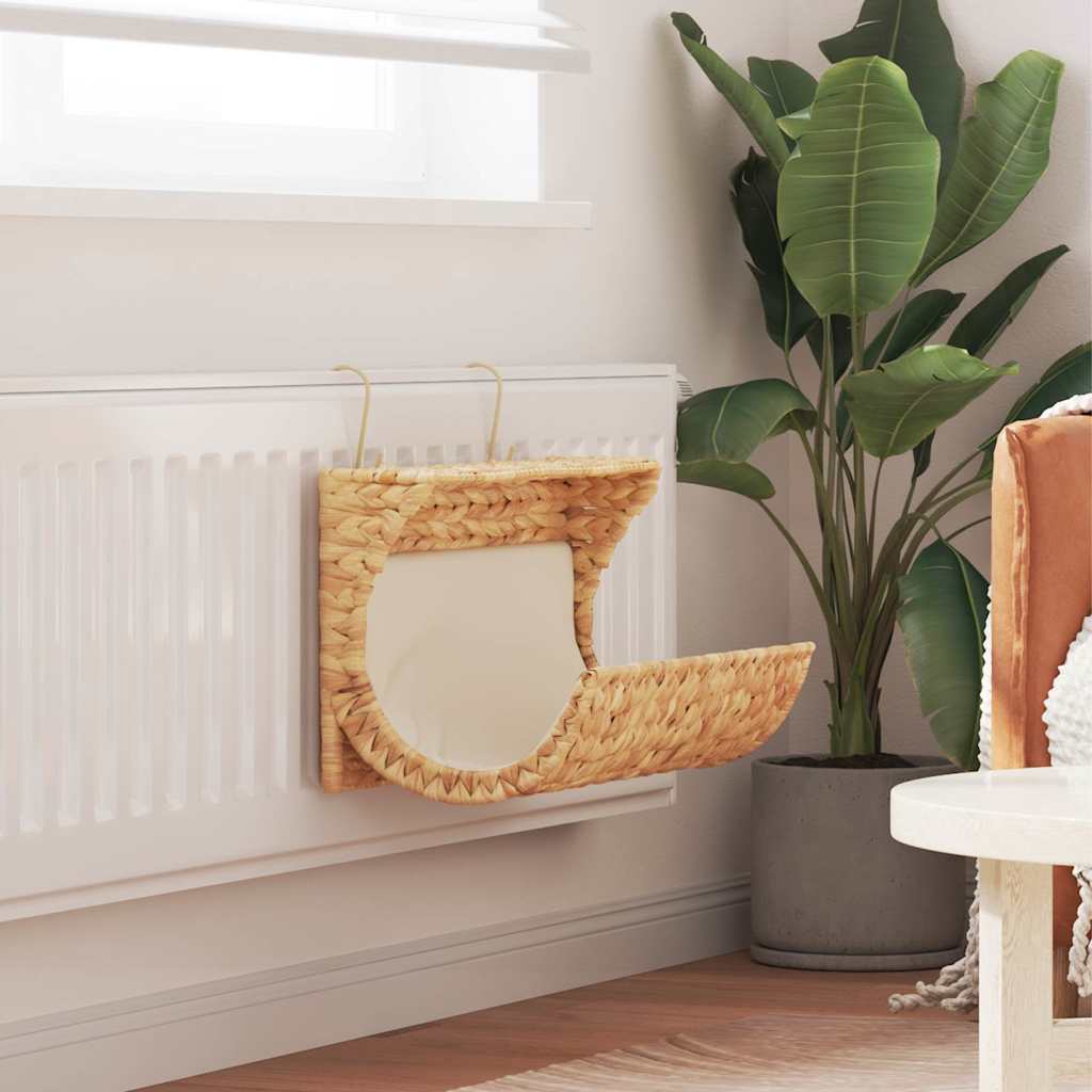 Kattenbed met kussen 37x20x20 cm waterhyacint is nu te koop bij PeponiXL, paradijselijk wonen!