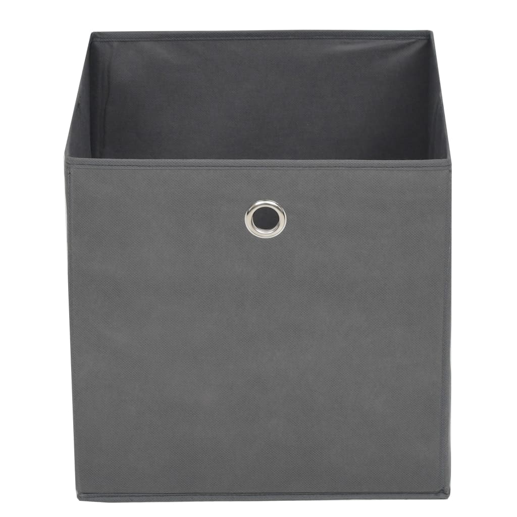 Opbergboxen 4 st 32x32x32 cm nonwoven stof grijs is nu te koop bij PeponiXL, paradijselijk wonen!