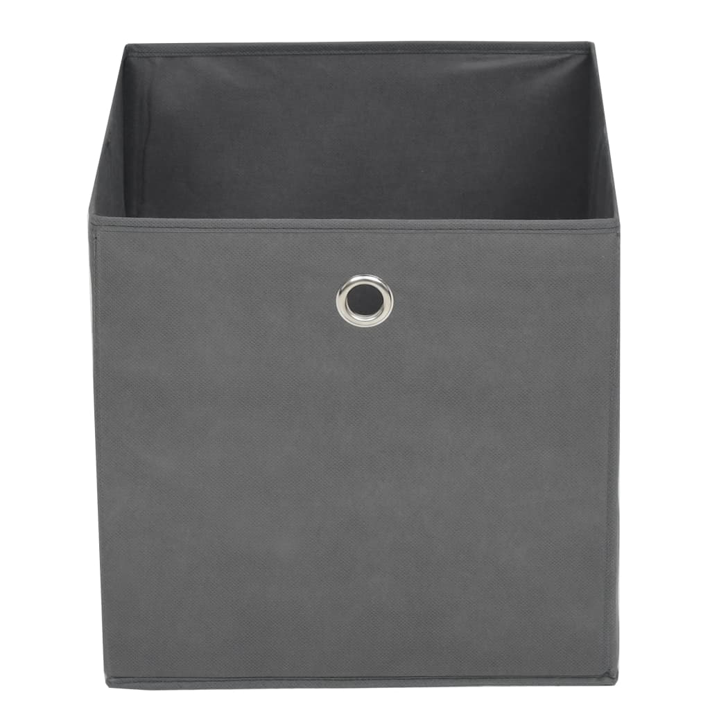 Opbergboxen 10 st 32x32x32 cm nonwoven stof grijs is nu te koop bij PeponiXL, paradijselijk wonen!