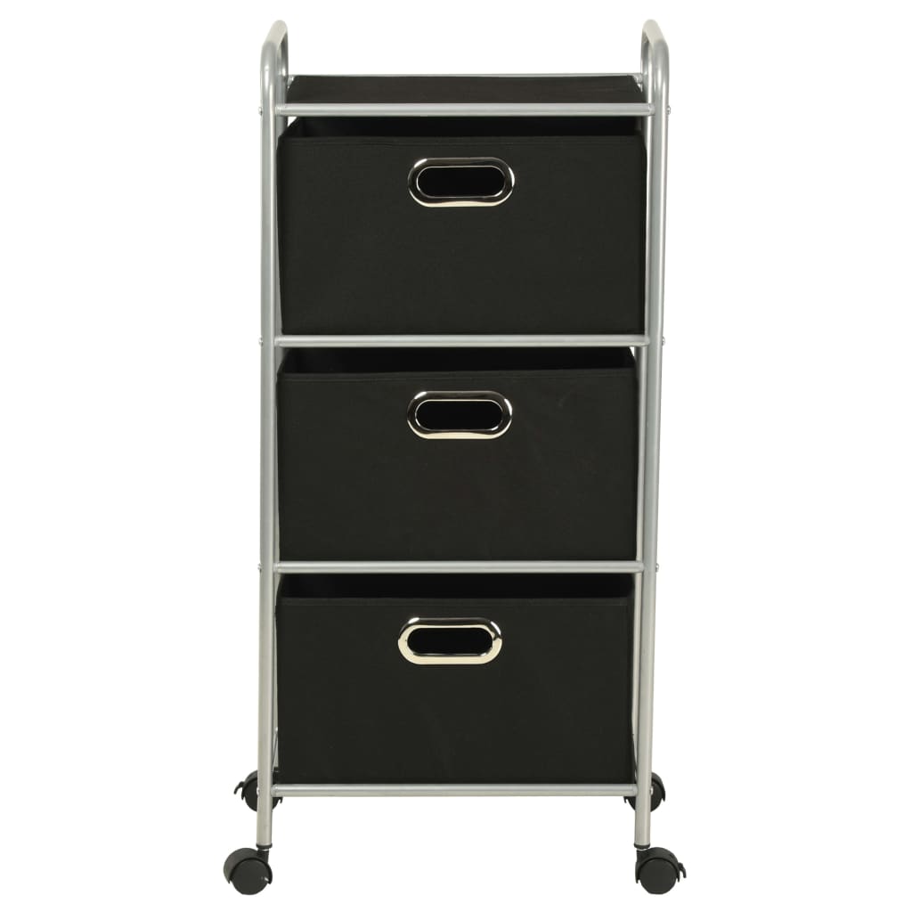 Stellingkast met 3 opbergdozen staal en ongeweven stof is nu te koop bij PeponiXL, paradijselijk wonen!