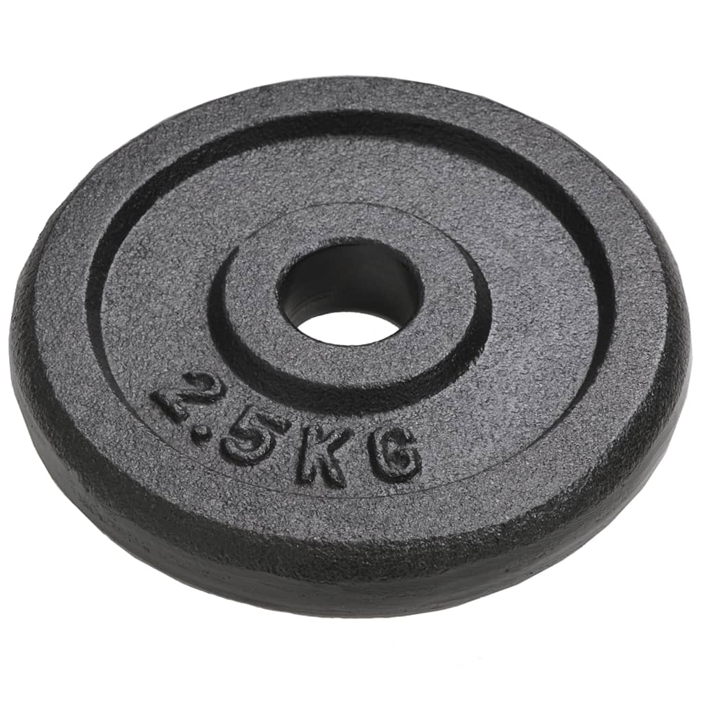 Halterschijven 8 st 8x2,5 kg gietijzer is nu te koop bij PeponiXL, paradijselijk wonen!