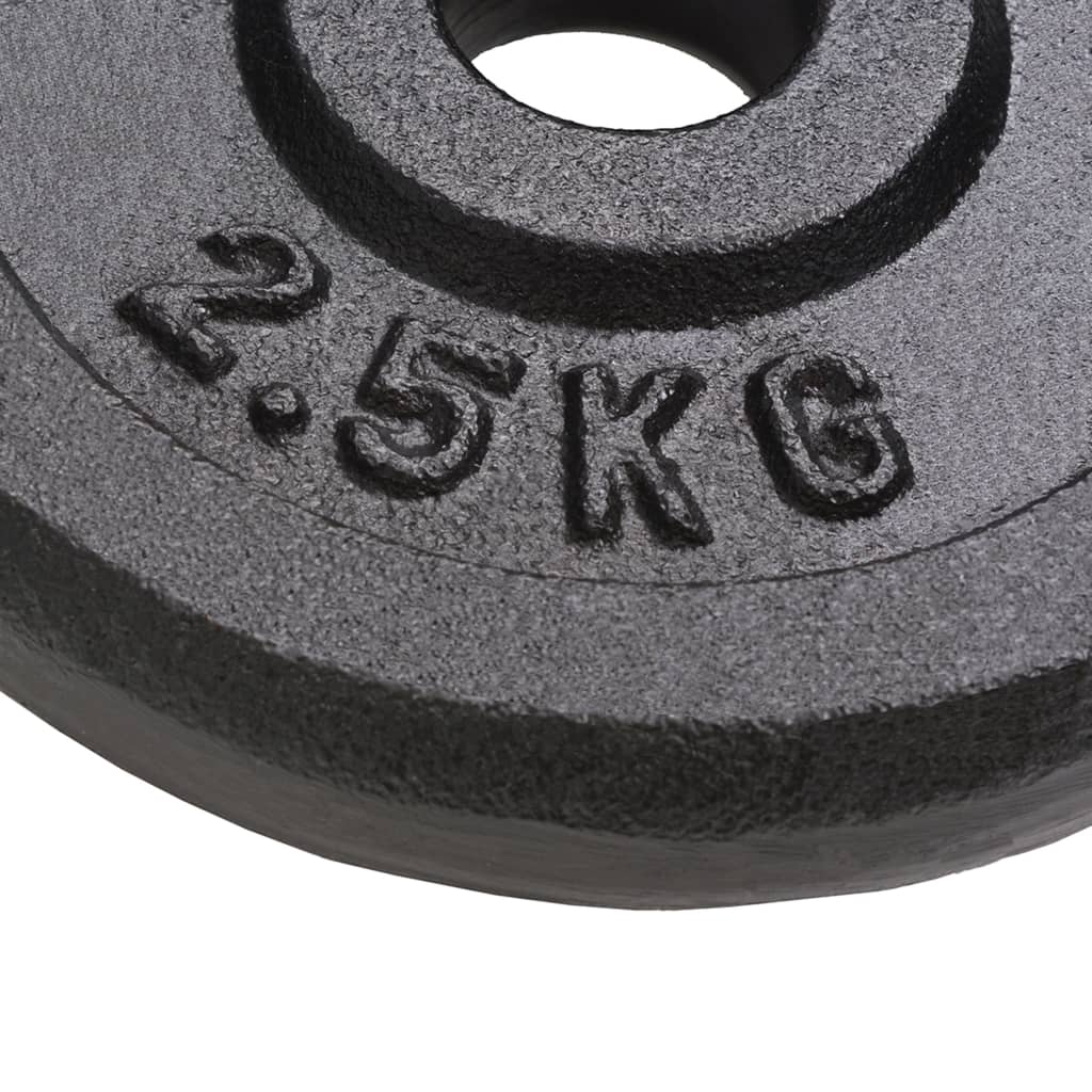 Halterschijven 8 st 8x2,5 kg gietijzer is nu te koop bij PeponiXL, paradijselijk wonen!