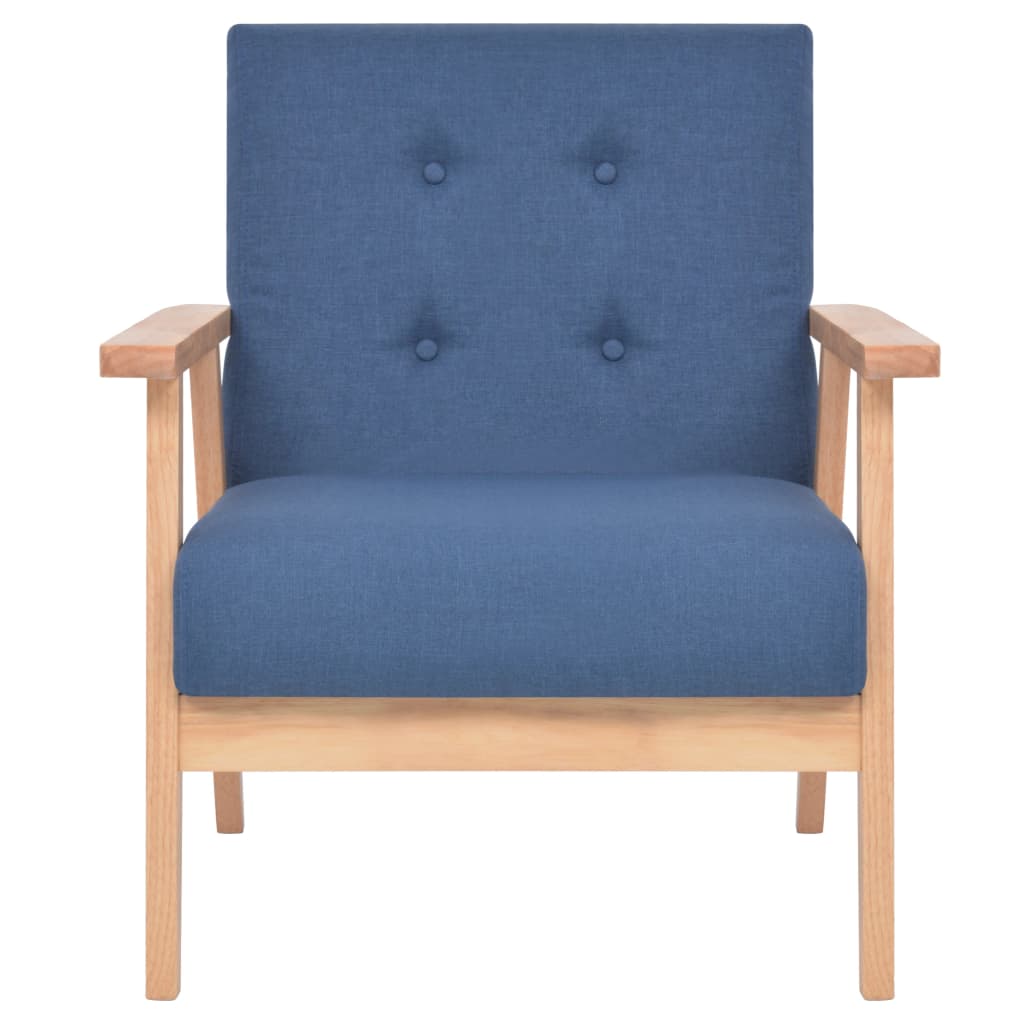Bankstel stof blauw 2-delig is nu te koop bij PeponiXL, paradijselijk wonen!