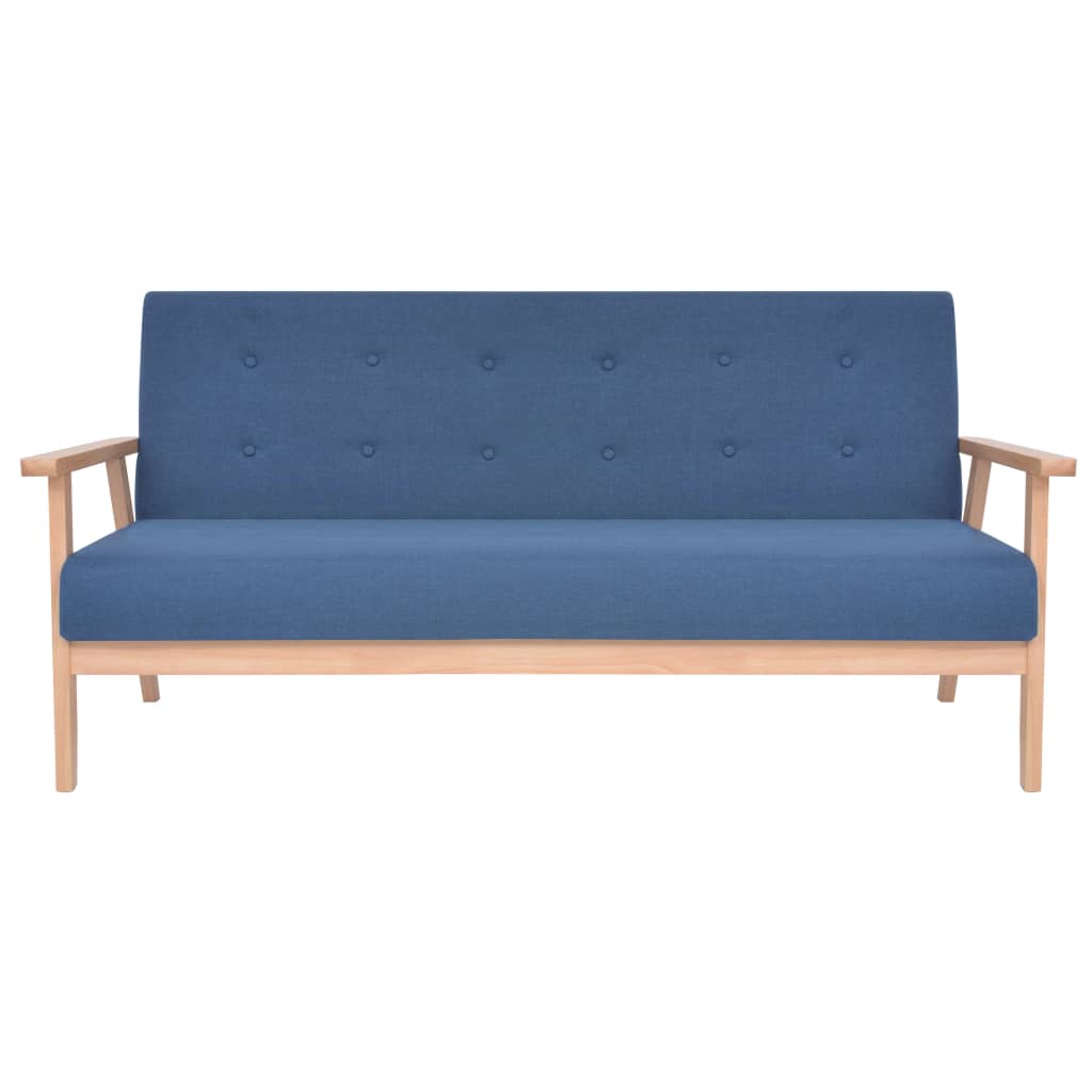 Bankstel stof blauw 2-delig is nu te koop bij PeponiXL, paradijselijk wonen!