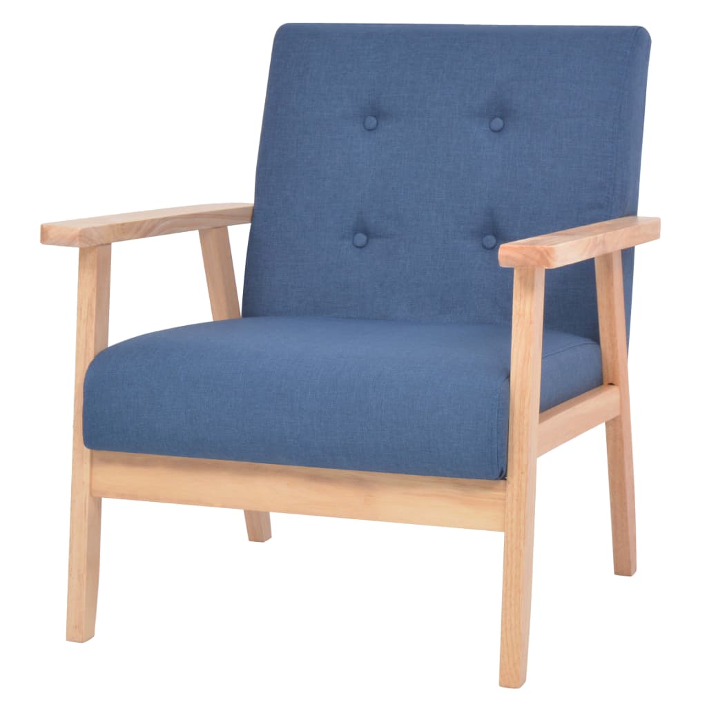 Bankstel stof blauw 2-delig is nu te koop bij PeponiXL, paradijselijk wonen!