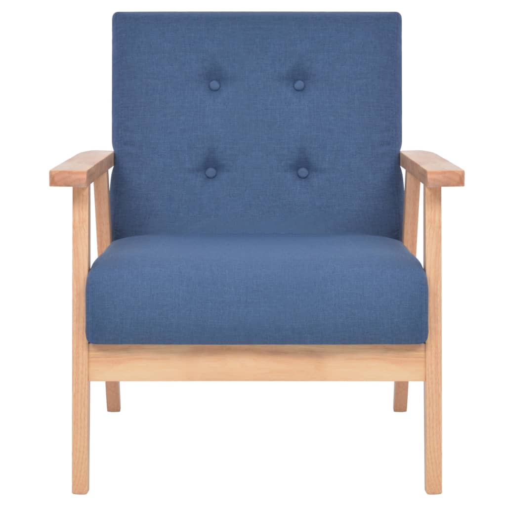 Bankstel stof blauw 2-delig is nu te koop bij PeponiXL, paradijselijk wonen!