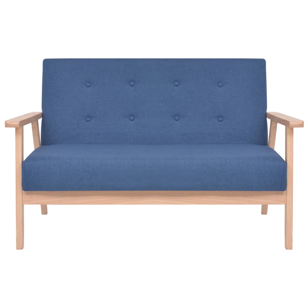 Bankstel stof blauw 3-delig is nu te koop bij PeponiXL, paradijselijk wonen!