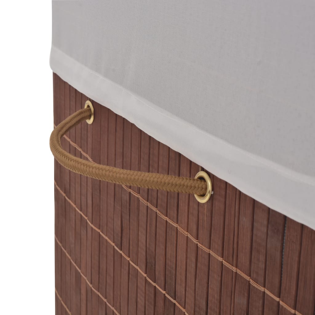 Wasmand rechthoekig bamboe bruin is nu te koop bij PeponiXL, paradijselijk wonen!