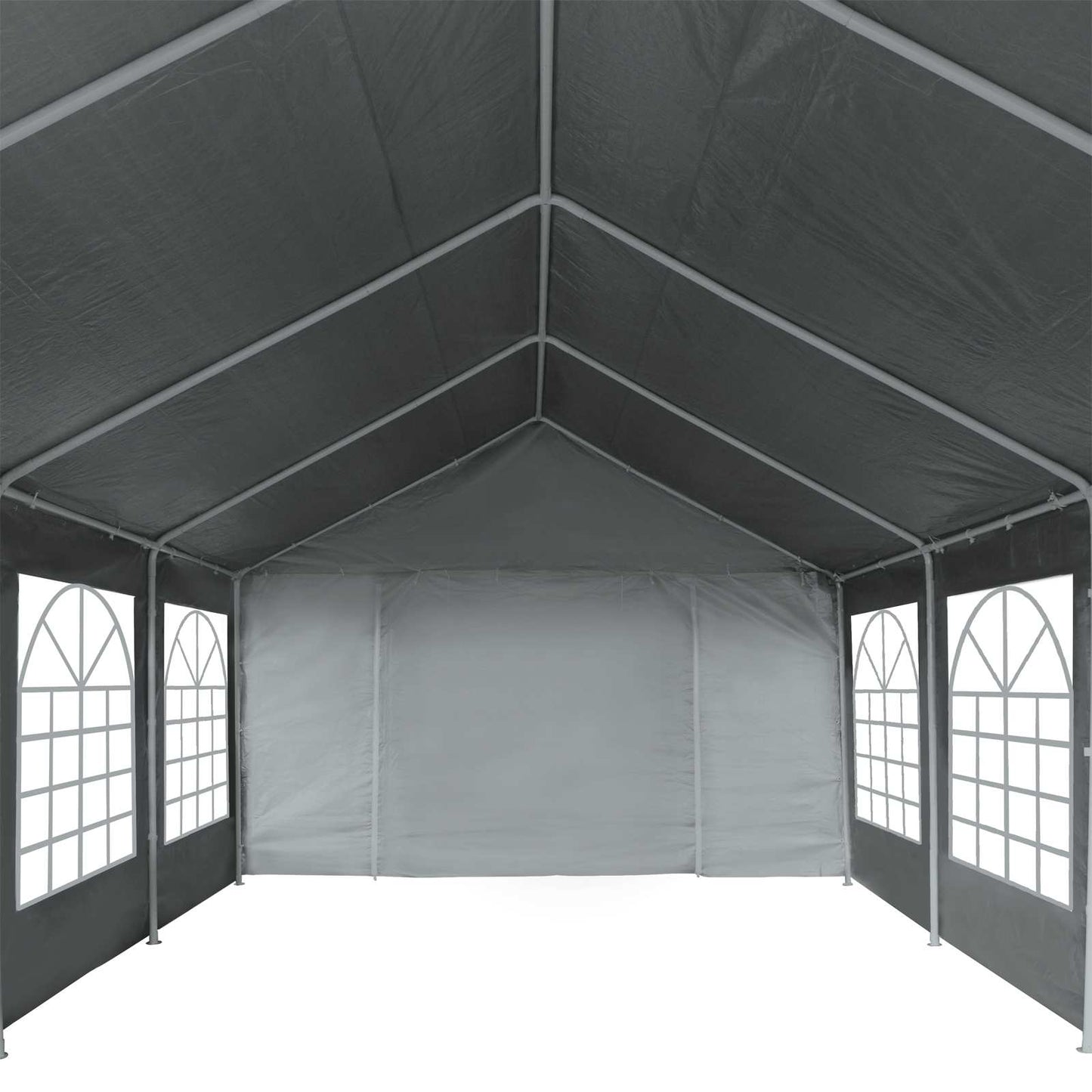 Tentdoek zonder frame Grijs 8 x 4 m PE