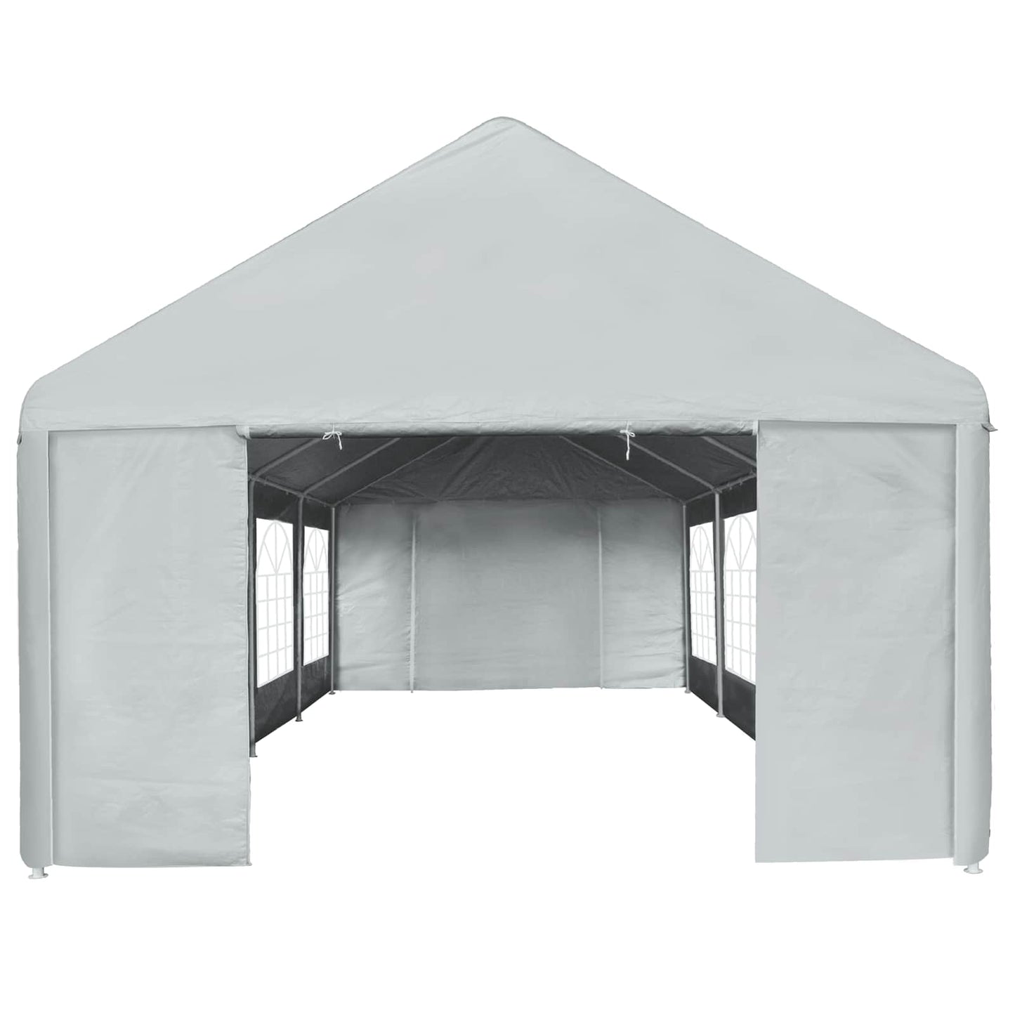 Tentdoek zonder frame Grijs 8 x 4 m PE