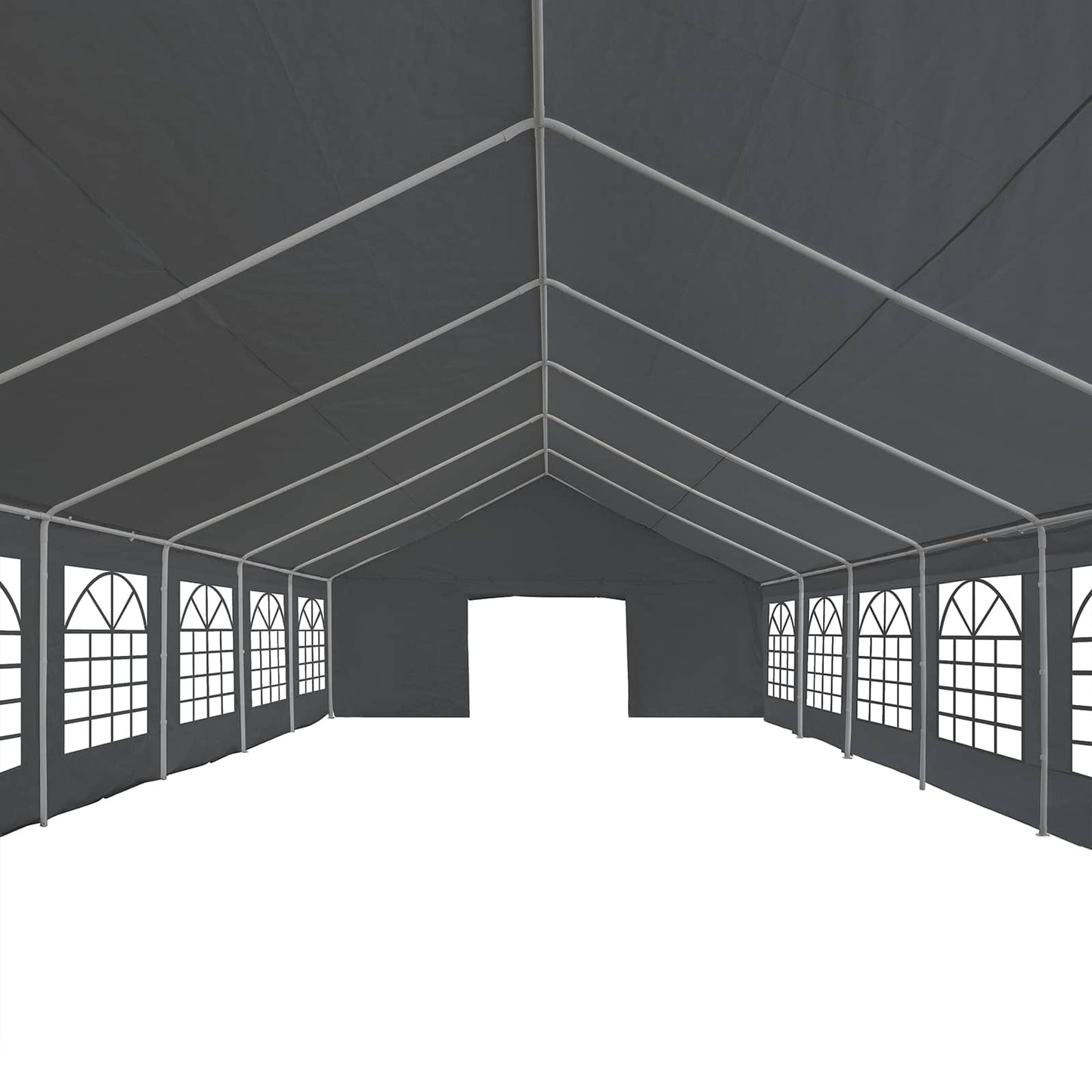 Tentdoek zonder frame Grijs 12 x 6 m PE is nu te koop bij PeponiXL, paradijselijk wonen!