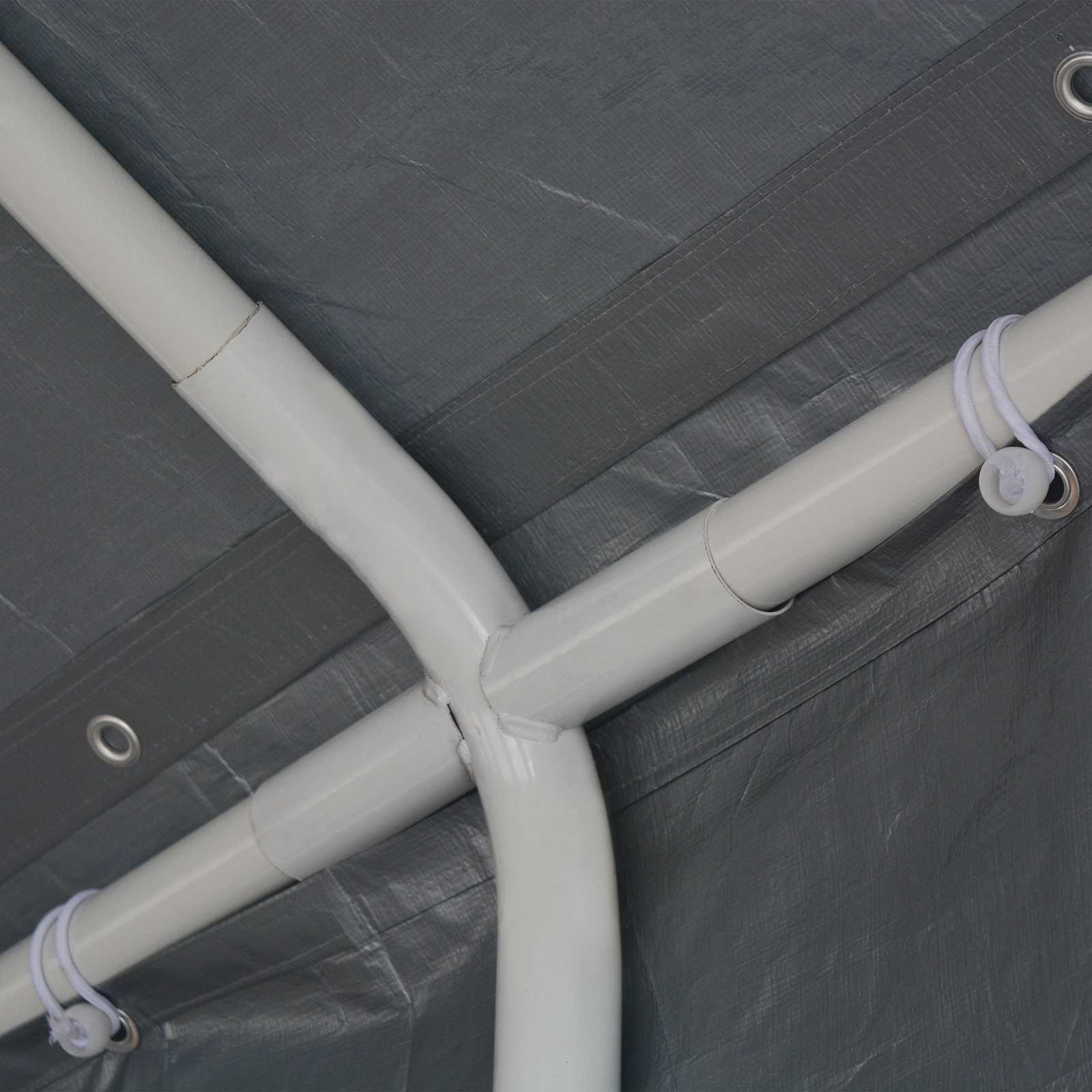 Tentdoek zonder frame Grijs 12 x 6 m PE is nu te koop bij PeponiXL, paradijselijk wonen!