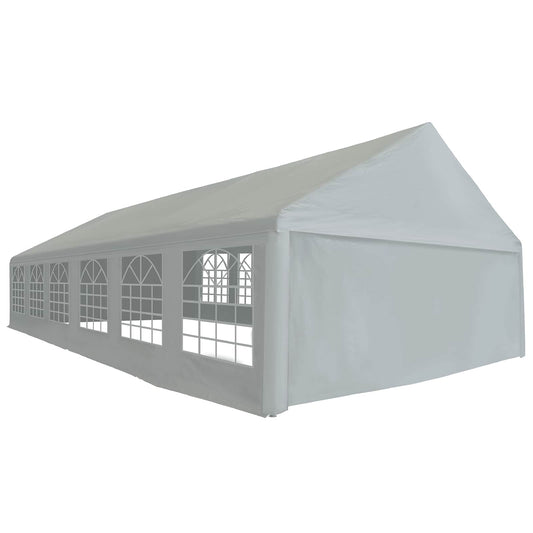 Tentdoek zonder frame Grijs 12 x 6 m PE is nu te koop bij PeponiXL, paradijselijk wonen!