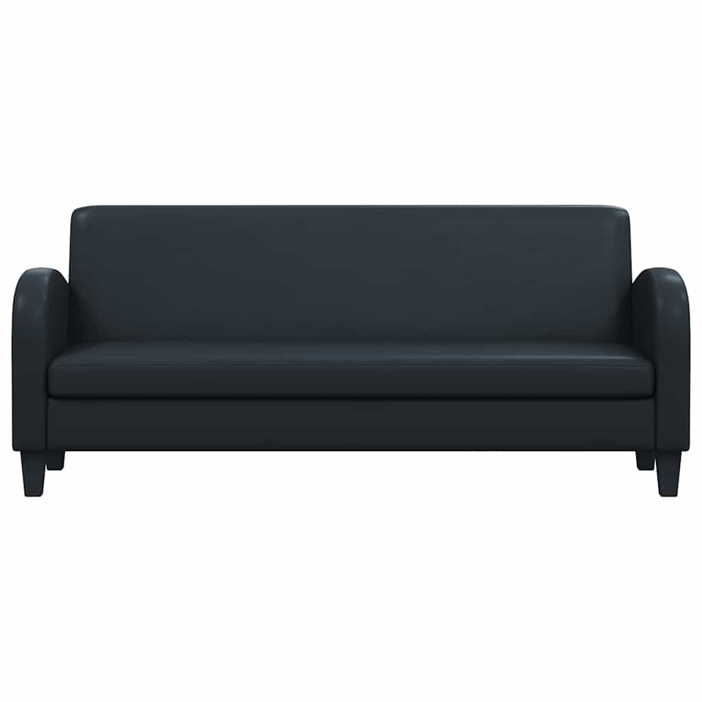 Driezitsbank kunstleer zwart is nu te koop bij PeponiXL, paradijselijk wonen!