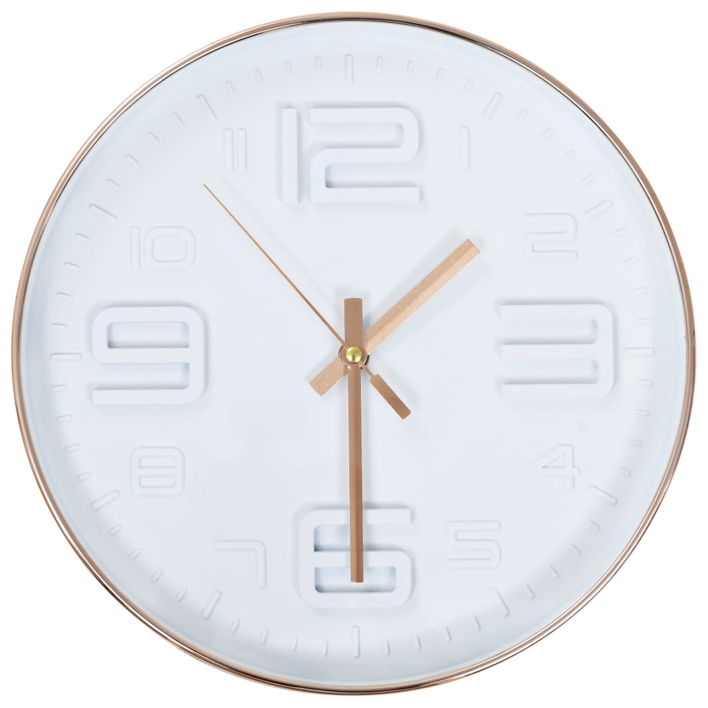 Wandklok koper-look 30 cm is nu te koop bij PeponiXL, paradijselijk wonen!