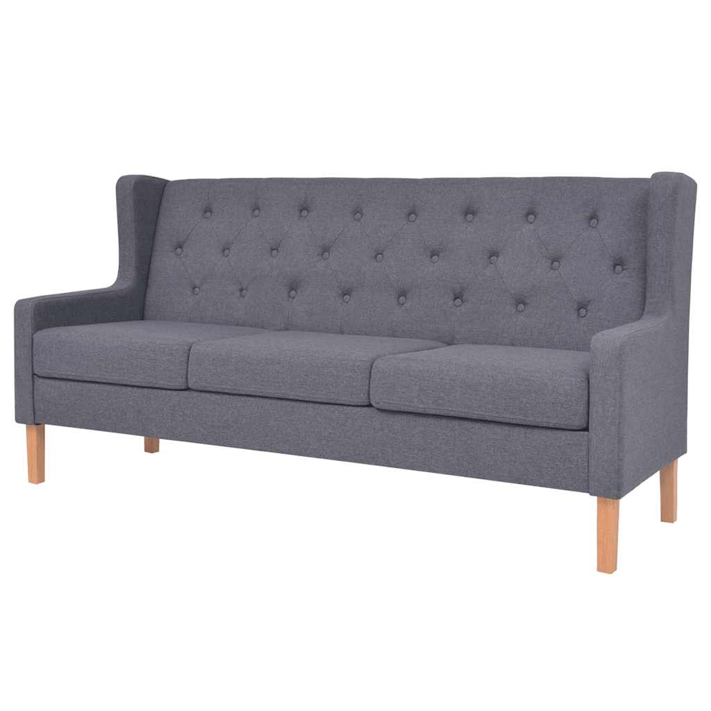 Bankstel stof grijs 2-delig is nu te koop bij PeponiXL, paradijselijk wonen!