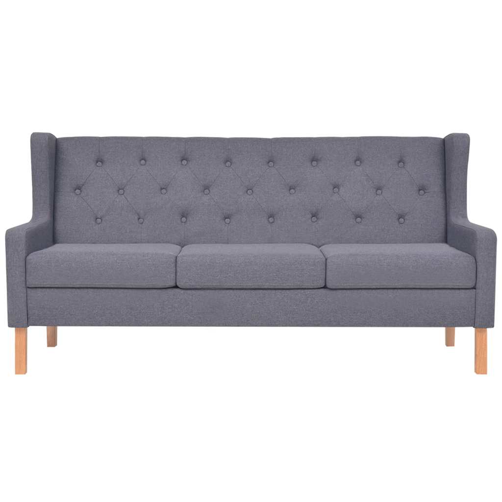 Bankstel stof grijs 2-delig is nu te koop bij PeponiXL, paradijselijk wonen!