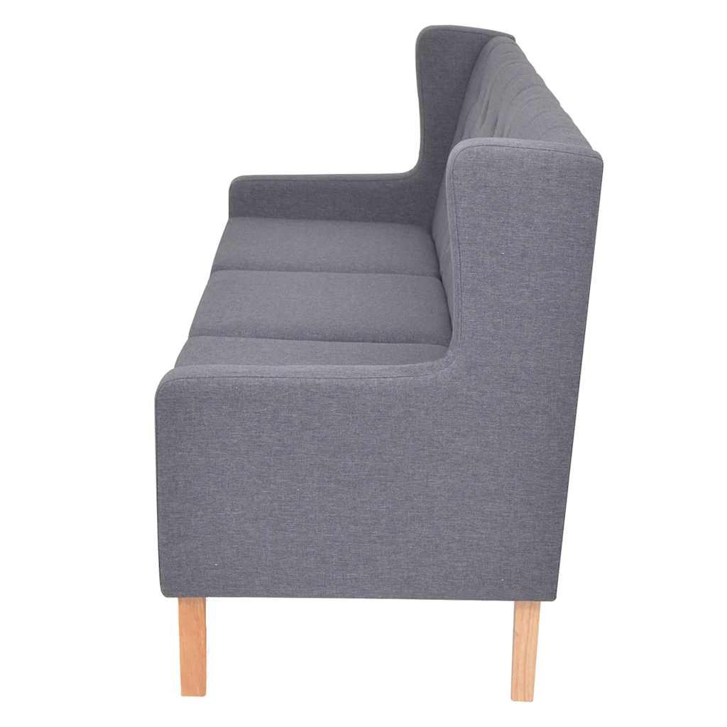Bankstel stof grijs 2-delig is nu te koop bij PeponiXL, paradijselijk wonen!