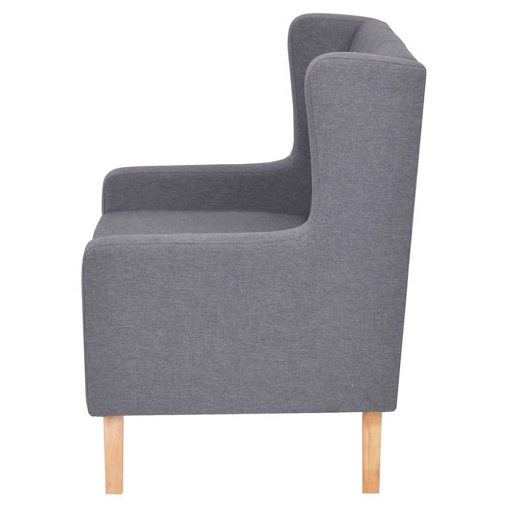 Bankstel stof grijs 2-delig is nu te koop bij PeponiXL, paradijselijk wonen!