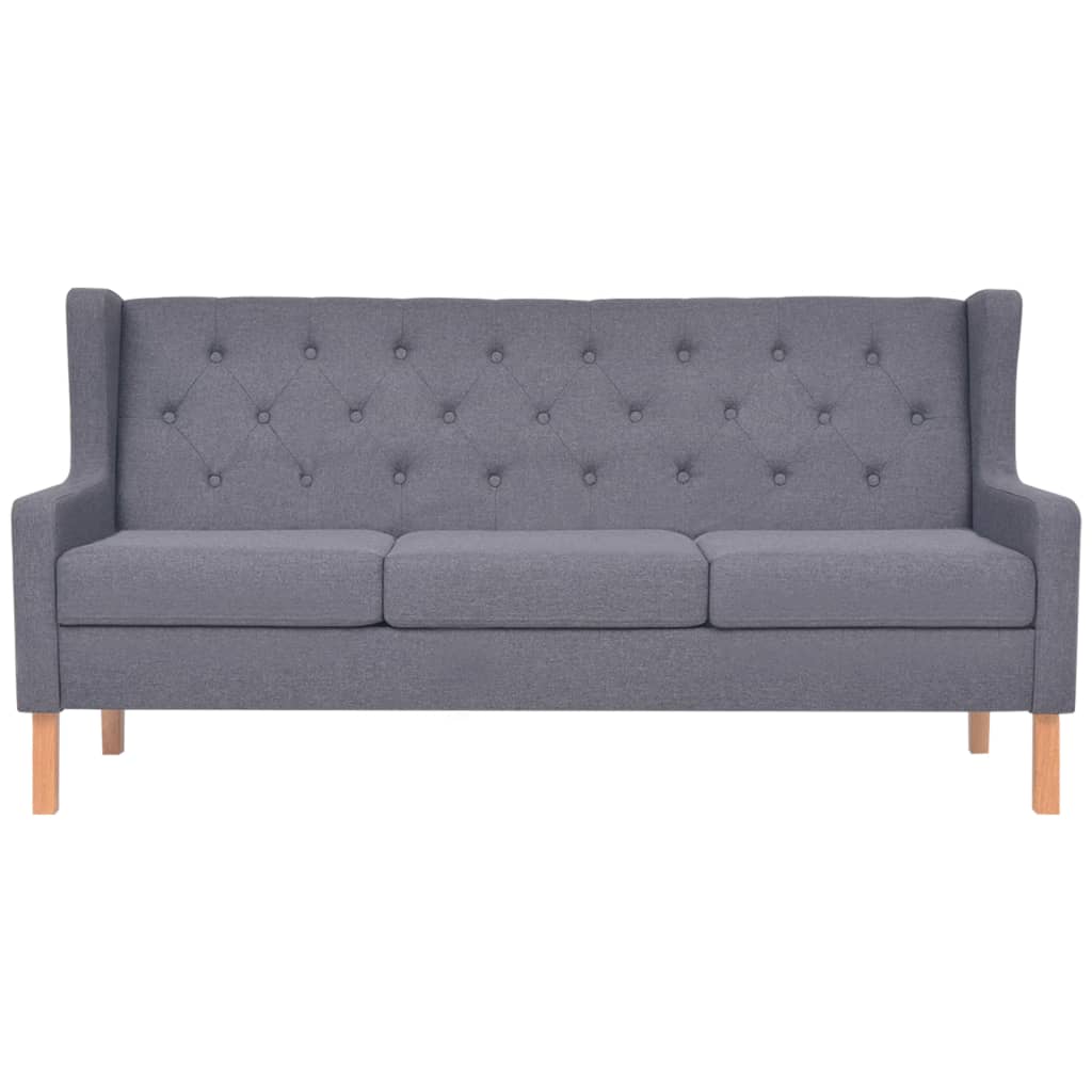 Bankstel stof grijs 2-delig is nu te koop bij PeponiXL, paradijselijk wonen!