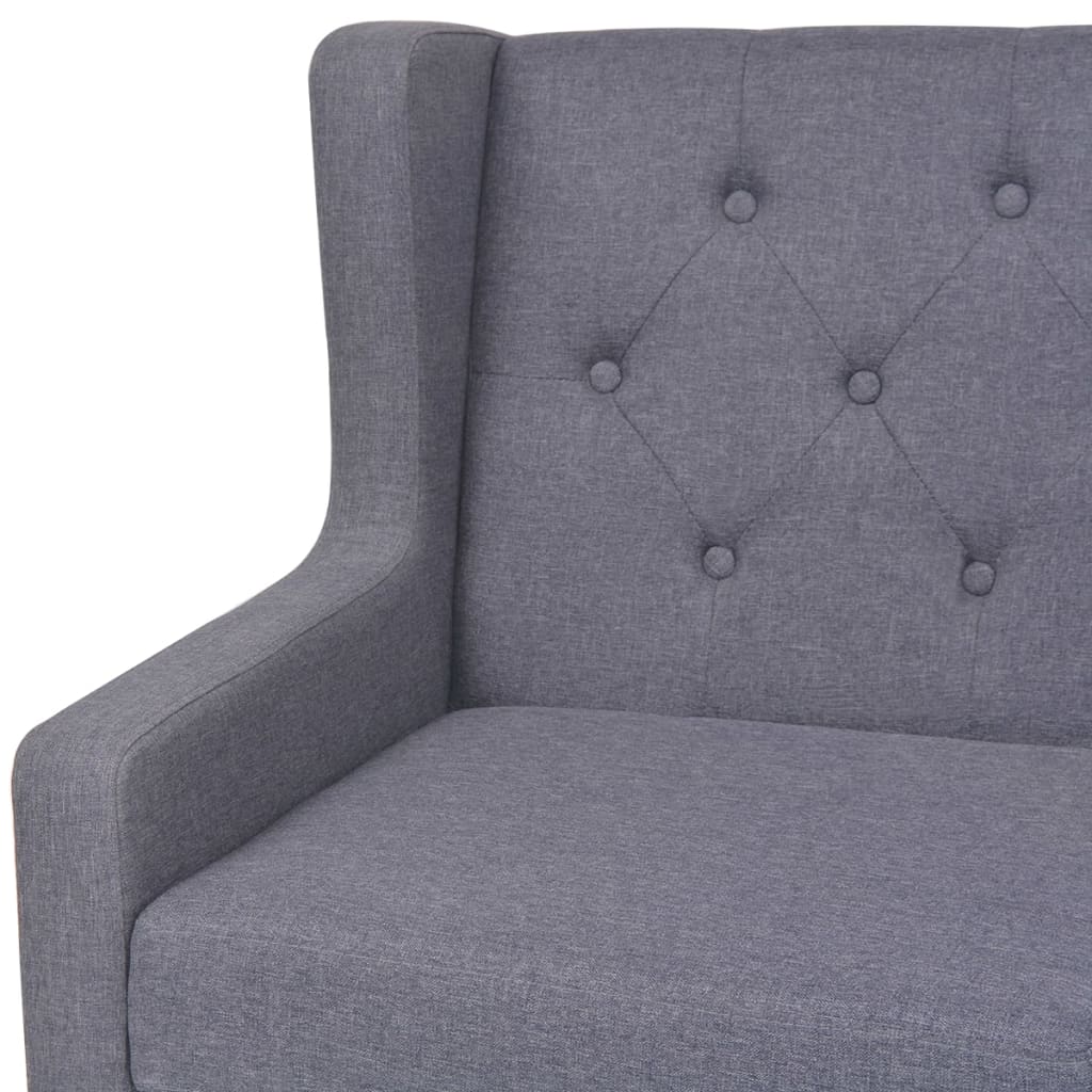 Bankstel stof grijs 3-delig is nu te koop bij PeponiXL, paradijselijk wonen!