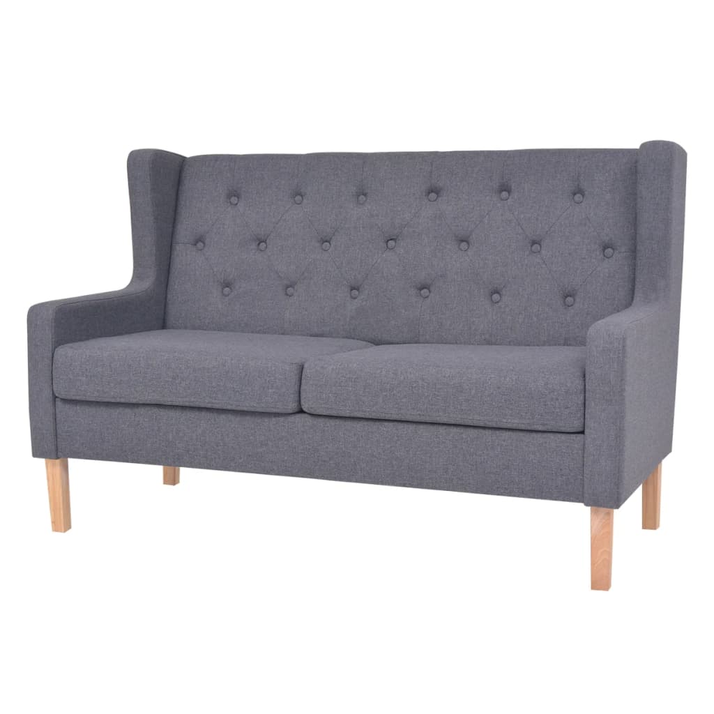Bankstel stof grijs 3-delig is nu te koop bij PeponiXL, paradijselijk wonen!