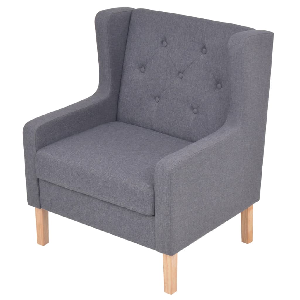 Bankstel stof grijs 3-delig is nu te koop bij PeponiXL, paradijselijk wonen!
