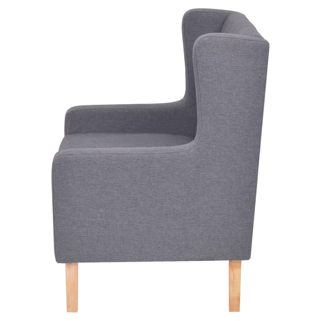 Bankstel stof grijs 3-delig is nu te koop bij PeponiXL, paradijselijk wonen!