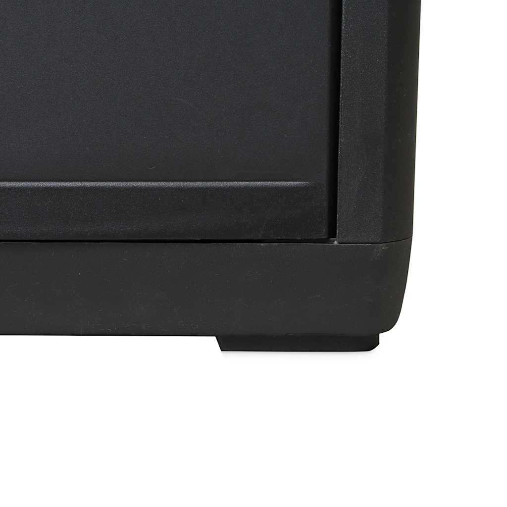 Tuinkast met 3 schappen zwart is nu te koop bij PeponiXL, paradijselijk wonen!