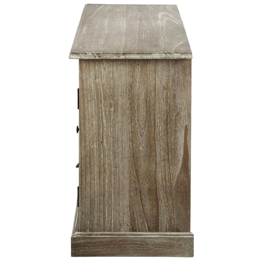 Tv-meubel 145x35x60 cm massief mindihout is nu te koop bij PeponiXL, paradijselijk wonen!