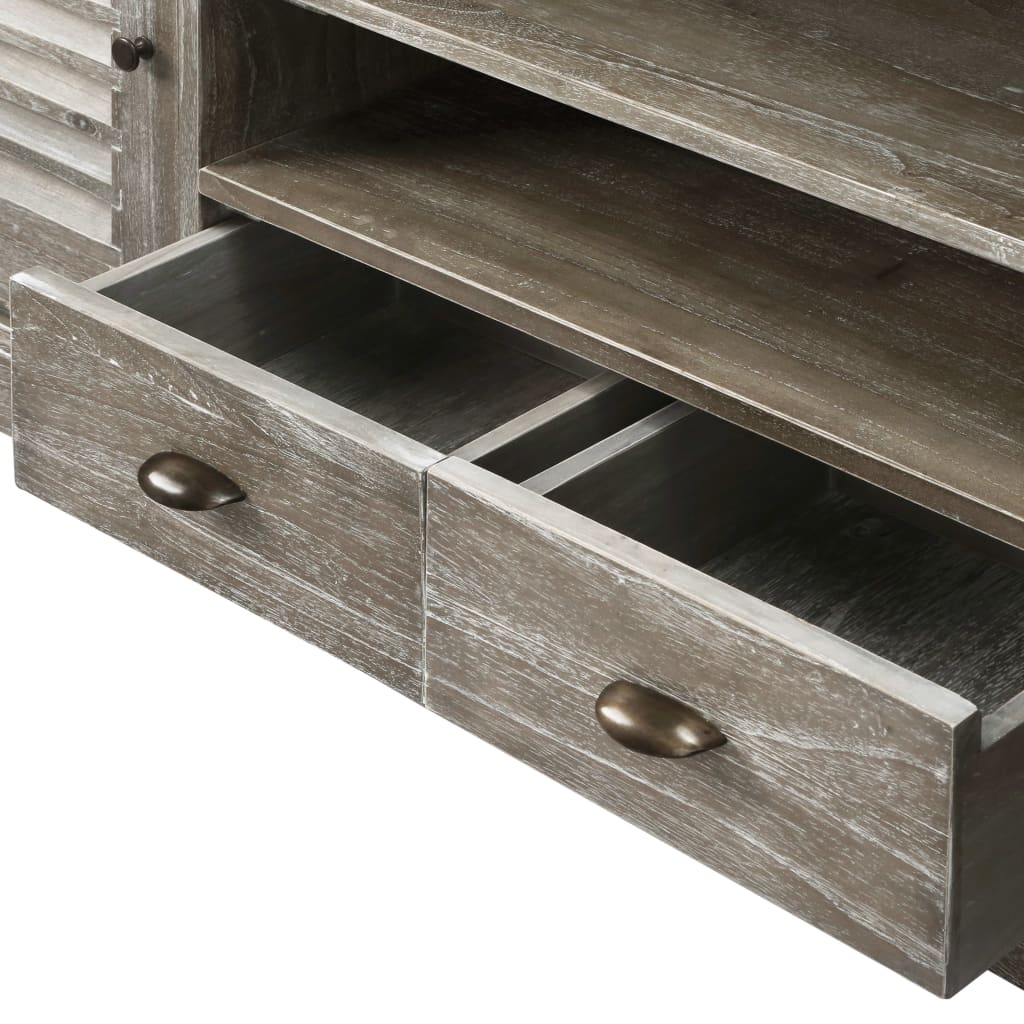 Tv-meubel 145x35x60 cm massief mindihout is nu te koop bij PeponiXL, paradijselijk wonen!