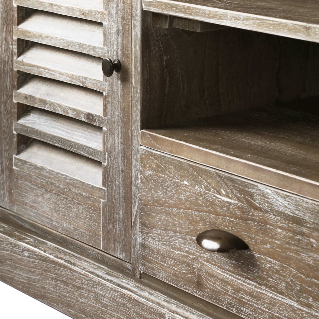Tv-meubel 145x35x60 cm massief mindihout is nu te koop bij PeponiXL, paradijselijk wonen!