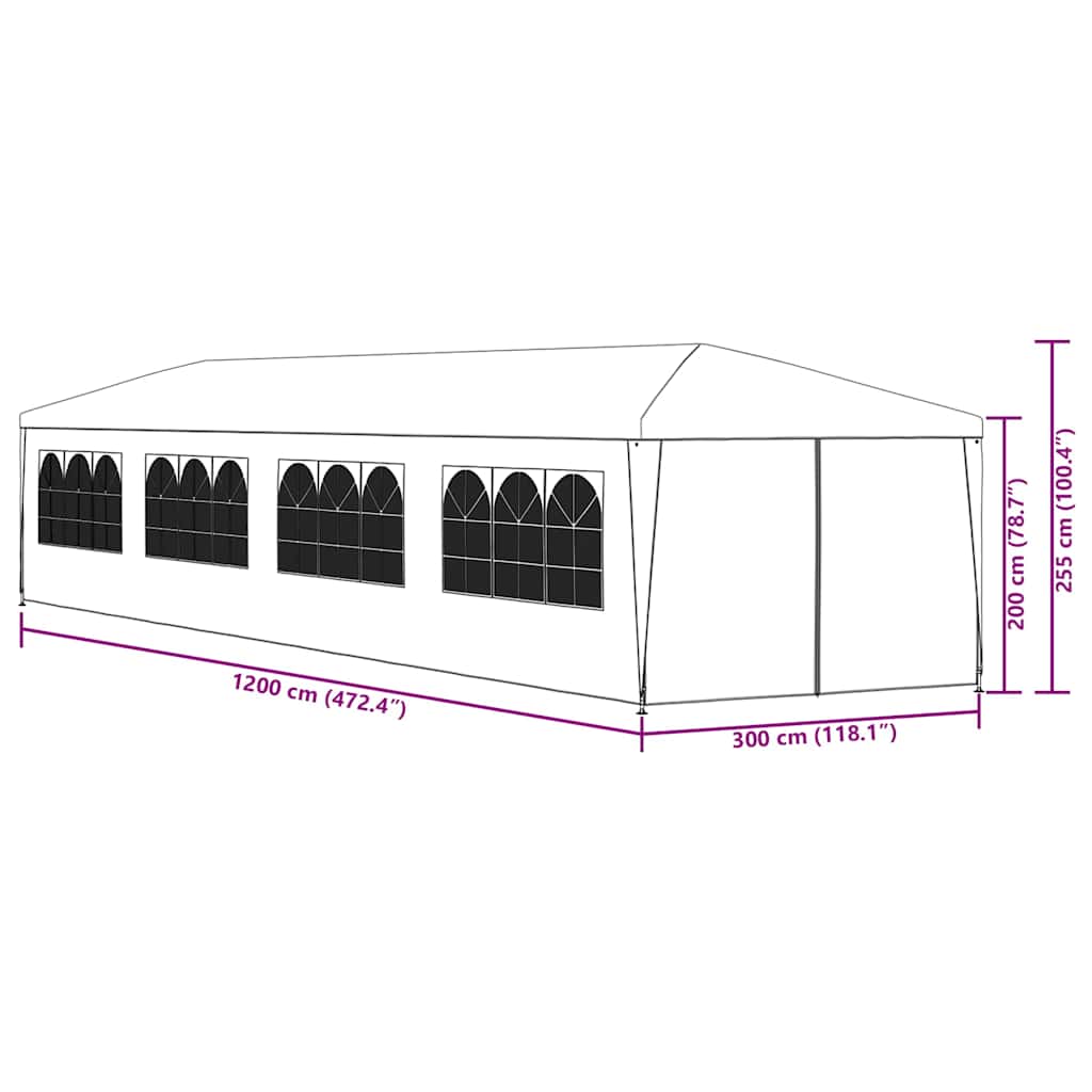 Partytent 3x12 m wit is nu te koop bij PeponiXL, paradijselijk wonen!