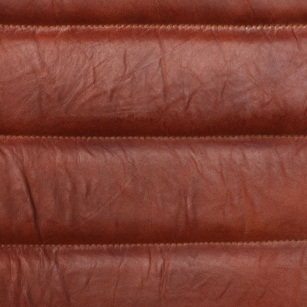 Eetkamerstoelen 2 st echt leer bruin is nu te koop bij PeponiXL, paradijselijk wonen!
