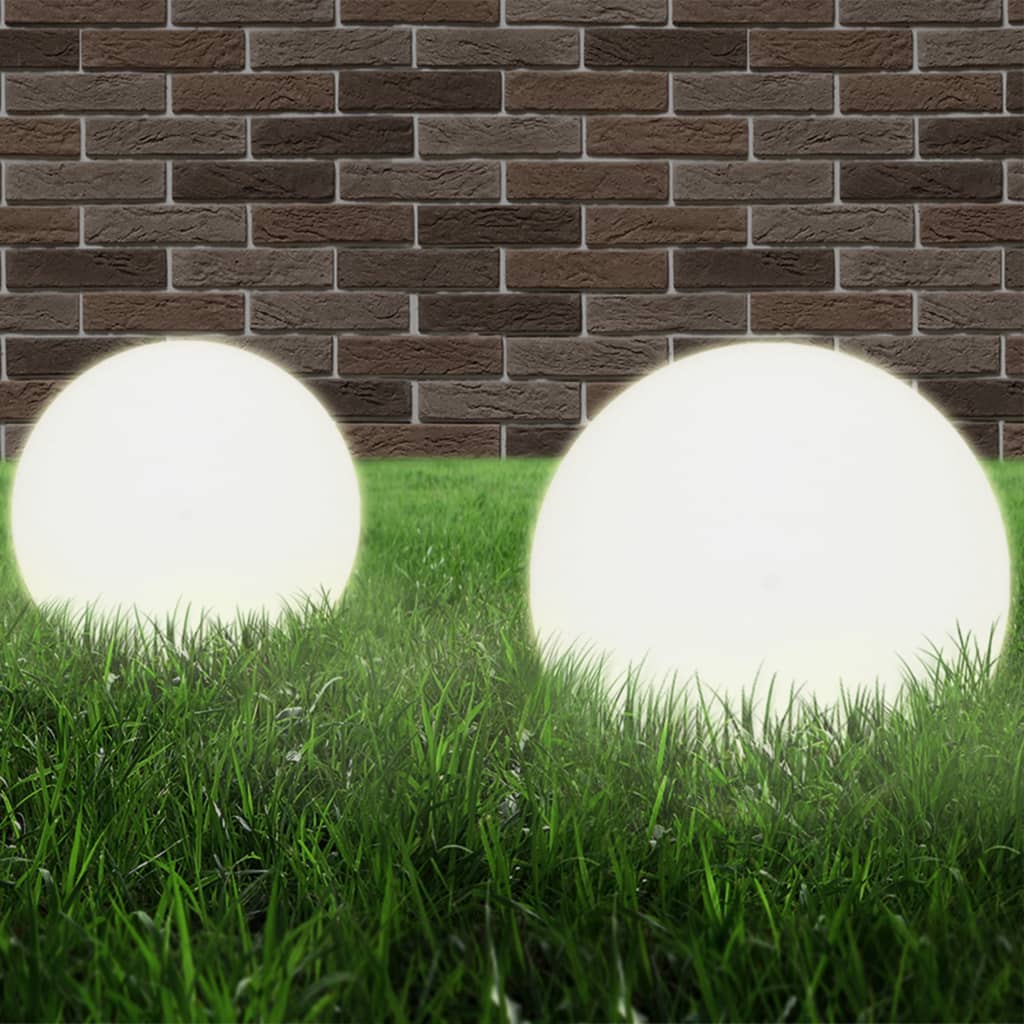 LED-bollampen 2 st rond 20 cm PMMA is nu te koop bij PeponiXL, paradijselijk wonen!